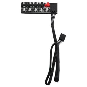 Bộ Chia Quạt 1 Đến 5 Quạt PWM Bộ Điều Khiển Tốc Độ Quạt 4Pin ARGB Cho Vỏ PC - Làm Mát & Dụng Cụ Của AuyiHomu