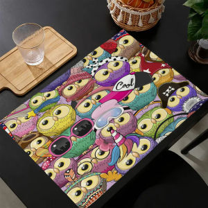 1-Piece Cute Animal Pattern Table Mat Heat-Resistant & Durable Essential Daily Dining Table Placemat