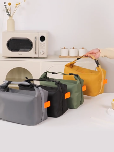 【Y2E2noa】  Spill Resistant Food Tote Bag with Thermal Lining
