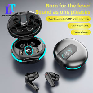 New E-sports Bluetooth Earphone Wireless Waterproof Super Long Battery Life Digital Display Screen Bluetooth Headset in-ear Super Long Battery Life Digital Display Large Battery Radio Competing Headset Sports Bluetooth Earphone