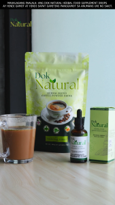 Dok Natural Herbal Drops 50ml with Herbal Blend Coffee 100g (10g x 10 Sachets)