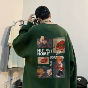 Jiaxun | Vintage Cartoon Design Sweatshirt Crew Neck