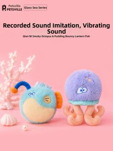 PETSVILLE | Interactive Electric Plush Sound-making Marine Life Pet Toy