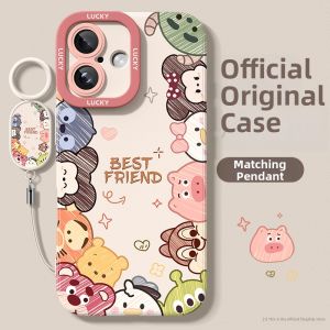 DONGYU | Shockproof Full Case for iPhone with Lanyard Cute Disney Design