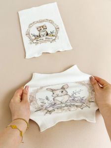 แผ่นรัดหน้าท้องป้องกันสะดือสำหรับเด็กทารกผ้าฝ้ายดูแลหน้าท้องสำหรับเด็กทารก