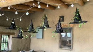 Foldable Witch Hat Oxford Material Pointy Magic Cap For Halloween Costume Parties decoration