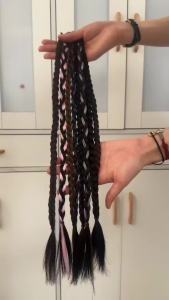 20 Inch Tổng Hợp Y2K Phong Cách Dài Thẳng Mini Braid Tóc Nối Dài Màu Sắc Hỗn Hợp Sợi Nhiệt Độ Cao Để Sử Dụng Hàng Ngày 2 Chiếc