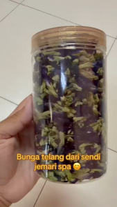 Bunga Telang Kering 50g Premium | Dried Butterfly Pea Flower | Bunga Telang Asli | Teh Bunga Telang