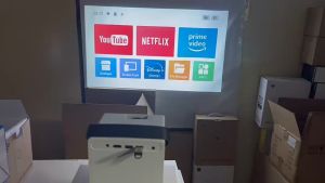 VIUIO Projector T3MINI พกพา 8000 ลูเมนส์ Full HD 1080P 4K โปรเจคเตอร์สมาร์ท Android เชื่อมต่อโทรศัพท์/ไอแพด/คอมพิวเตอร์