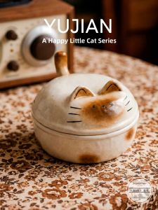 Underglaze Color Ceramic Noodles Bowl for Home Use and Gift