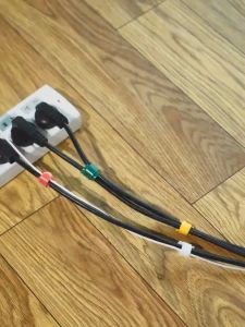 1PC Cable Tie Wire Reusable Cord Organize Wire Colorful Computer Data Cable Power Cable Tie Straps Wire Finishing Accesories