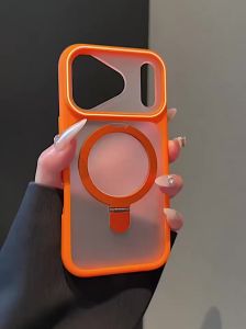 Matte Translucent Magnetic Ring Holder Case for iPhone 17 Air 16 15 14 Plus 13 12 Pro Max 11 For Magsafe Shockproof Stand Cover
