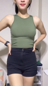 Fashionable Stretchable Korean Casual High Waist for Women Shorts Womenswear Asian Plain Street Maong Jeans Short : Waist Size 25 to 32