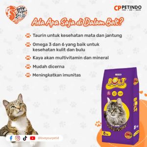 Bolt Makanan Kucing Kering-Cat Food Dry