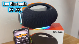 Loa Bluetooth Bombox 4 Mini / BS-269 Công Suất 30W Nhẹ Chỉ 650g Nhưng Bass Lớn Đủ Sức Khuấy Động Mọi Không Gian