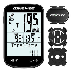 2.6-inch Large Screen Bluetooth/ANT+ Wireless GPS Bike Cycling Computer with Speed Cadence Sensor Bicycle Speedometer Odometer