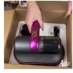 Máy Hút Bụi Giường Nệm Cầm Tay Mini Không Dây Sạc Pin Tia UV Khử Khuẩn Làm Sạch Sofa ALIZZ AL 13552