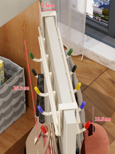WUBUWEI | Over-the-door Double Hooks No Drilling Required Hanging Rack
