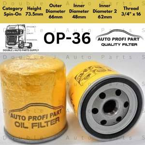 Genuine Auto Profi Perodua Toyota Oil Filter OP-36