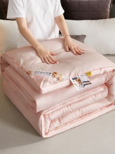 Class a Pure Cotton Soybean Fiber Winter Quilt Small Pattern Air Conditioning Spring Autumn Quilt for Dormitory Single And Double Bed