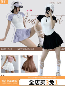 Cao Vòng Eo Yoga Váy Dành Cho Nữ Thể Thao Ngoài Trời Thoáng Khí Polyester Và Spandex Quần Short Quần Đùi Chạy Bộ Quần Short Quần Đùi Chạy Bộ Chống Nhẹ Váy S