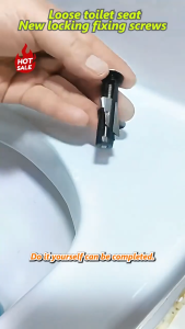Sturdy Toilet Seat Fasteners Universal Toilet Seat Bolt Kit Universal Toilet Seat Fixing Screws Kit Easy Installation Heavy Duty Bolts Set Extended Universal Bathroom Fixing Screws Heavy Duty Toilet Seat Fastener Bolt Kit Toilet Seat Screws Replacement