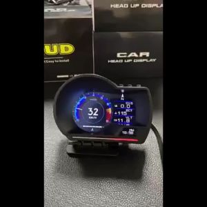 WEITI P6 OBD GPS Speedometer Dual System HUD Gauge Digital OBD2 Car Speed Water Oil Temp RPM Meter Head Up Display