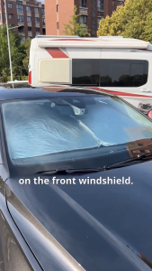 Car Windshield Sun Shade Cover Protection Foldable Front Window Sun Visor Car Curtains for Summer Cooling UV Refletive