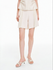 Koradior | Pleated Design Versatile Loose Straight Shorts