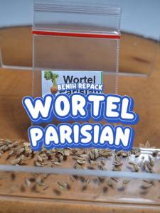Benih Wortel Parisian Unggulan Berkualitas biji bibit repack Carrot pasar paris kecil mini hydroponik hidroponik sayuran sayur pot