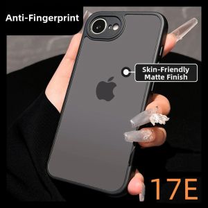 DAIMANG | 2026 new 17e suitable for Apple 16 mobile phone case iphone16pro-thin frosted 18 translucent mobile phone 17 protective case 16promax case silicone all-inclusive anti-fall 14 sense 15