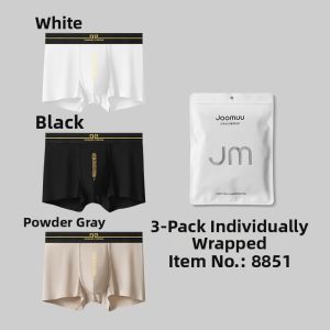 Joomuu | Mens Breathable Modal Underwear Flat Boxer Shorts