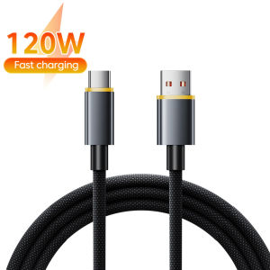 other | PD 120W USB Type C Cable Type C to Type C Fast Charging Cord For iPhone 15 16 17 Xiaomi Huawei USB C Mobile Phone Charger Wire