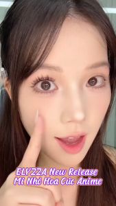 Mi Giả Hoa Cúc Nhỏ Anime ELYZZA Lông Mi Siêu Nhẹ & Tự Nhiên Nối Mi Cong C-D Mi Sợi 9-10mm Mi Cụm Dễ Dán Có Thể Sử Dụng Được Nhiều Lần