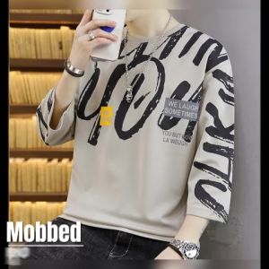 ZiShop ส่งเร็ว เสื้อผ้า วินเทจ เสื้อแขนยาวคอกลม สกรีนลาย ผ้ายืดนิ่ม ใส่ทำงานหรือเที่ยวก็ดีไป สีอัก ชอบกับจิ้ม