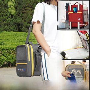 Shuxin Brand Single Shoulder Crossbody Bag for Short Trips Waterproof Shoe Storage Bag Three Layer Shoe Bag with Pull Rod Insertion