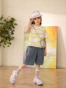 New Fashion Short Sleeve T-shirt for Girls