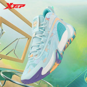 Xtep Mens Basketball Shoes Mesh Breathable Non-slip Casual Training Shoes