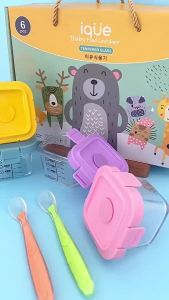 6 in 1 & 4 in 1 Set Tempat Mpasi Kaca Hampers Baby Gift Set
