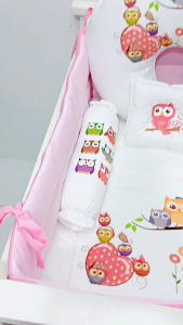 Baby Wonder Bundle Set: Baby Comforter Bed with Pillow Set Full Bumper & Big Nursing Pillow