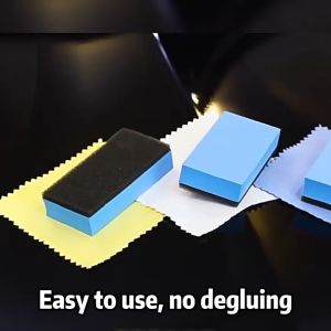 EVA Coating Applicator Pad Wholesale Car Wax Sponge Plastic Coating Sponge Coating Car Waxing Sponge