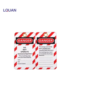 Waterproof Machinery Safety Label Clear Lockout Warning Tag Danger Operation Tag Industrial Lockout Label Mechanical Equ