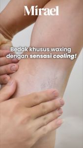 DISTRIBUTOR RESMI MIRAEL Cooling Peppermint Waxing Powder 50g | BEDAK WAXING PENCEGAH IRITASI