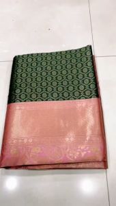 [PRE-ORDER] SOFT BANARASI LICHI SILK CLOTH SAREE {ETA:2025-12-31}