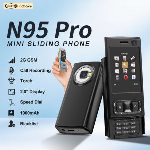 SERVO | SERVO N95 PRO Slide Screen Mobile Phone Call Recording Magic Voice MP4 Player Speed Dial Blacklist FM Radio 2G Feature Cellphone