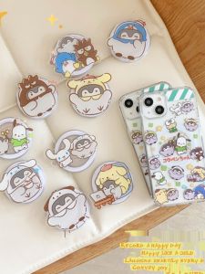 Cute Cartoon Sanrio Penguin Collaborative Samsung Galaxy S24 S25 Ultra Protective Full Cover Case Anti-Fall Durable Shell for Girls