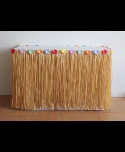 Multicolor Fringe Tablecloth Garden Hawaiian Luau Beach Party Flower Decorative Alas Meja