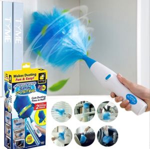 Chổi Lông Quét Bụi Tĩnh Điện Tự Động 360 độ Chổi Quét Bụi Tích Điện Spin DUSTER Thông Minh Đa Năng Chức Năng