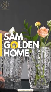 Bình Hoa Decor Tanie Thủy Tinh Phiên Bản Premium Pha Lê Cắm Hoa Trang Trí Nội Thất Phòng Khách Bàn Trà
