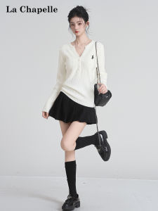 La Chapelle | Soft V-neck Design Knitwear